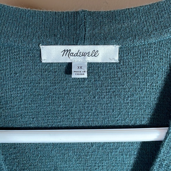 Madewell blue-green button-down cardigan sweater - Picture 5 of 6